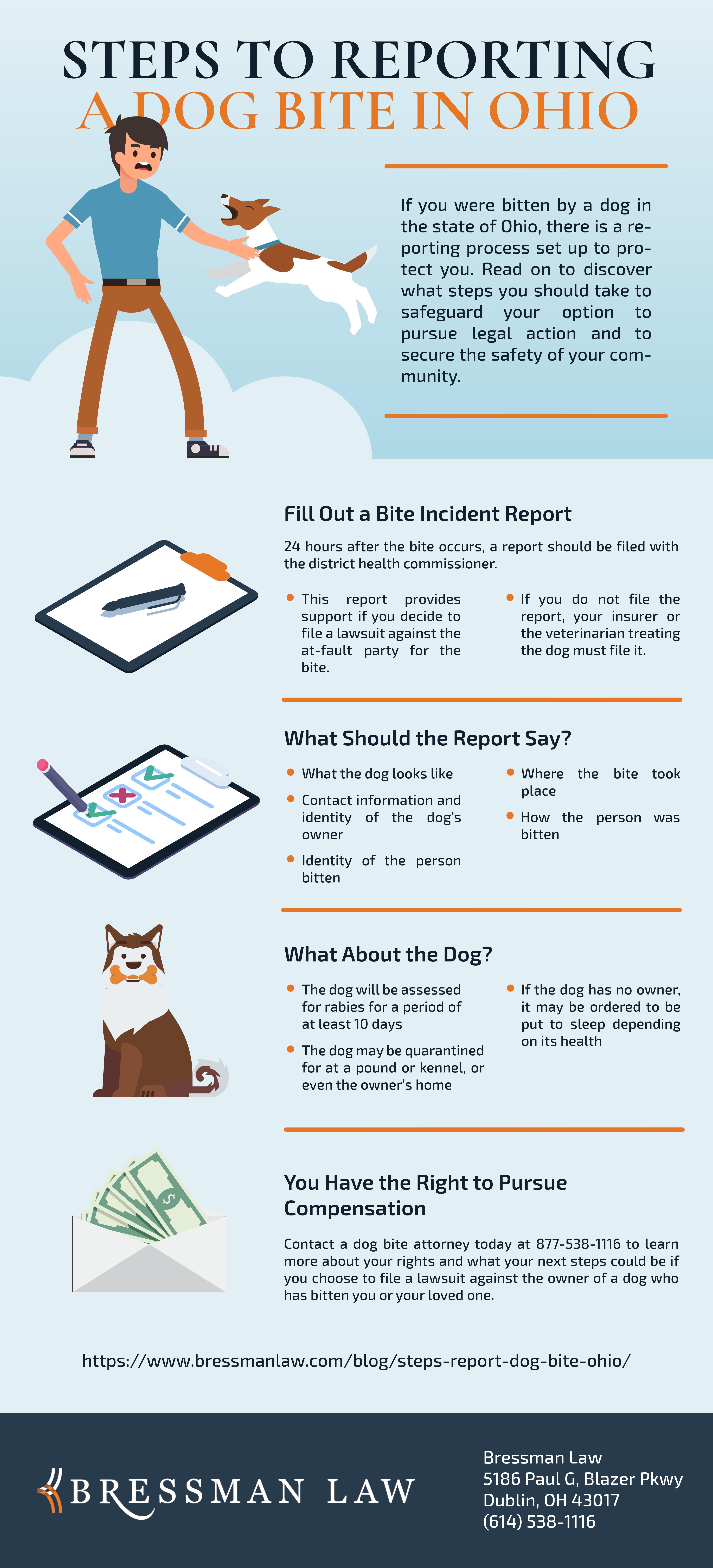 Steps to Report a Dog Bite in Ohio