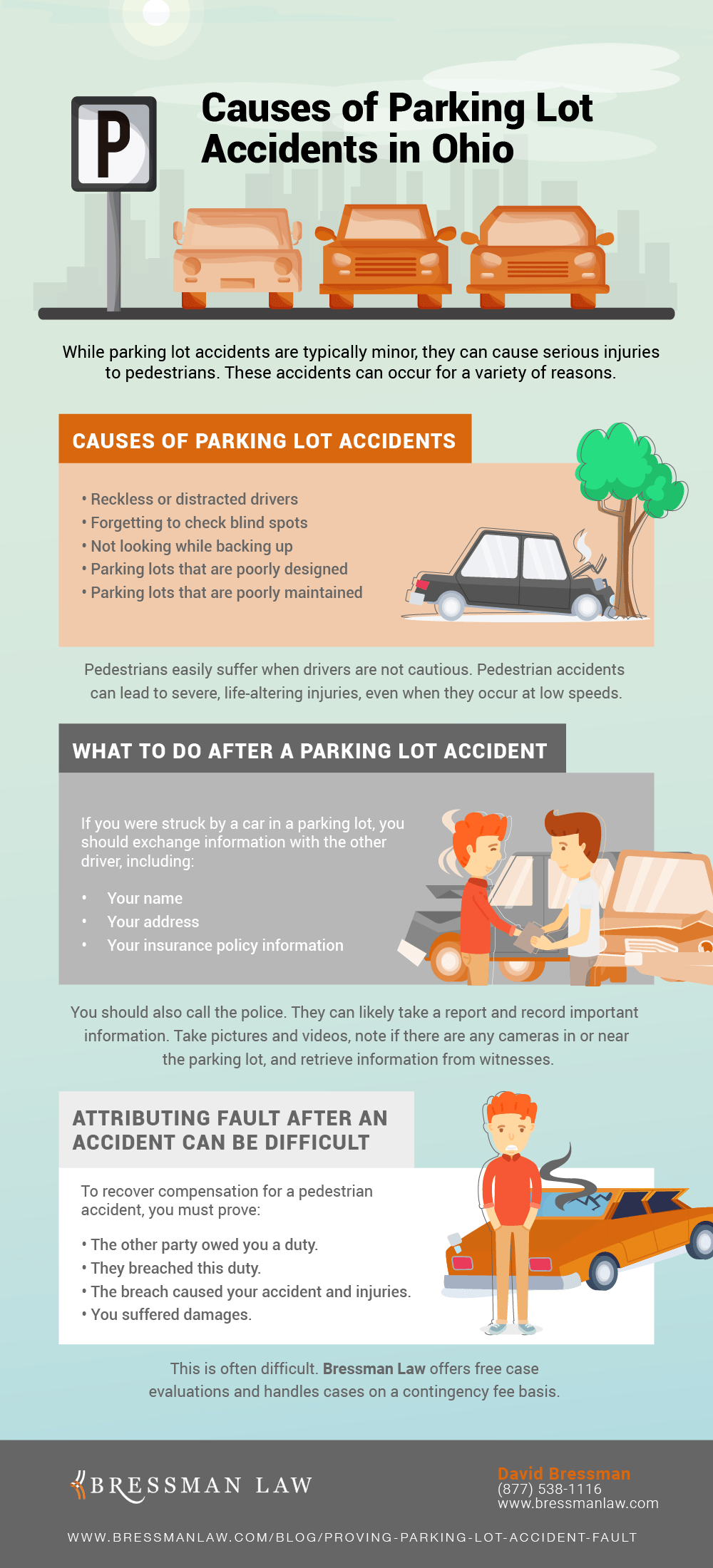 parking lot accident case